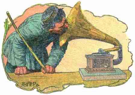 A Peasant with Gramophone