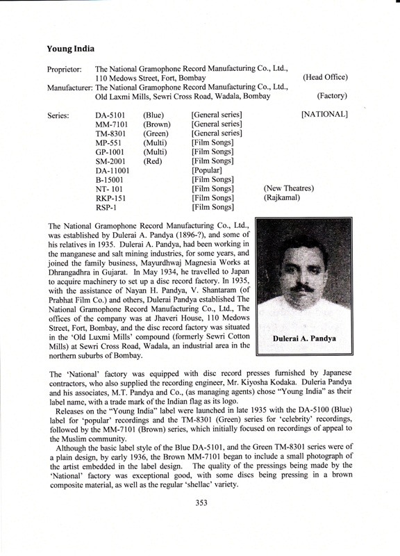 The 78 rpm Record Labels of India - Page 353
