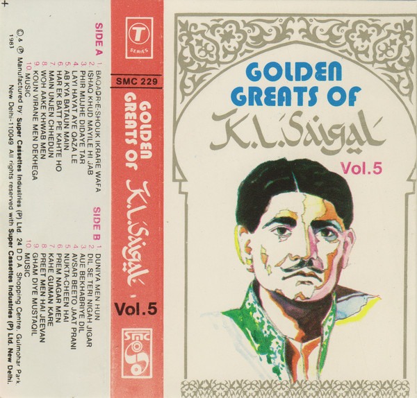 Golden Greats of K.L. Saigal, Vol. 5 Cassette