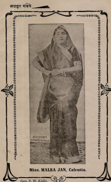 Miss Malka Jan, Calcutta Catalogue