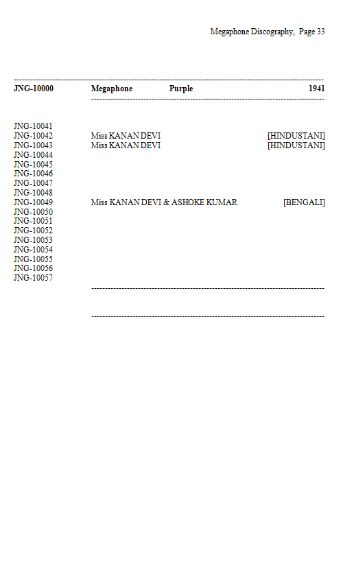 Megaphone Record Discography - Michael Kinnear, Page 33 Megaphone Record Discography - Michael Kinnear, Page 33