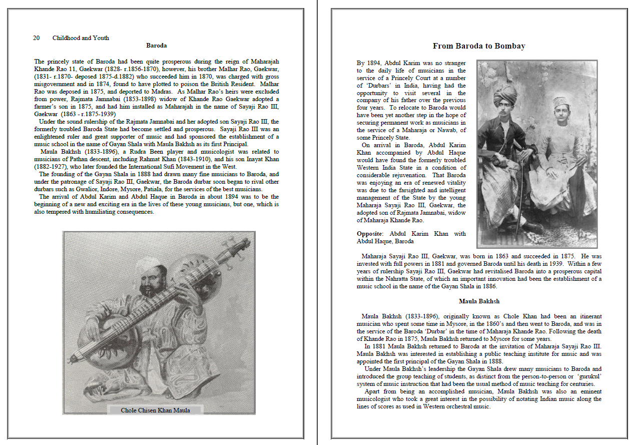 Sangeet Ratna, The Jewel of Music, Khan Sahib Abdul Karim Khan, A Bio Discography Sangeet Ratna, The Jewel of Music, Khan Sahib Abdul Karim Khan, A Bio Discography