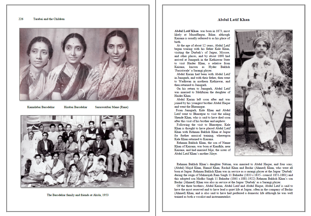 Sangeet Ratna, The Jewel of Music, Khan Sahib Abdul Karim Khan, A Bio Discography Sangeet Ratna, The Jewel of Music, Khan Sahib Abdul Karim Khan, A Bio Discography