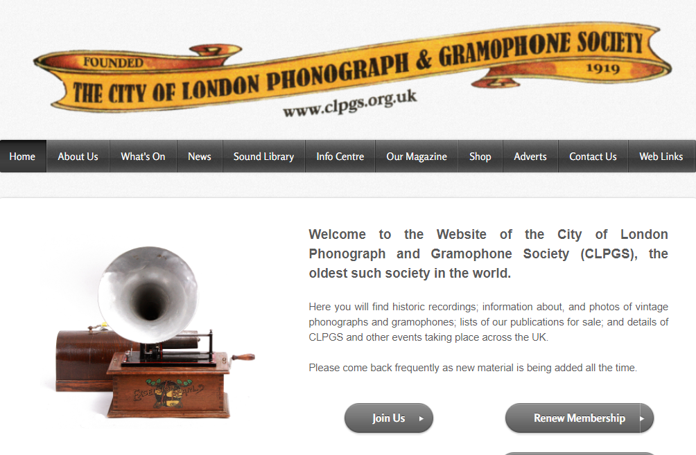 The City of London Phonograph & Gramophone Society