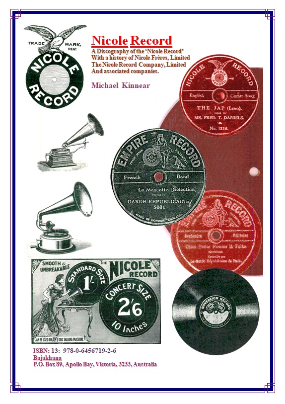 Nicole Record, A Discography - Michael Kinnear